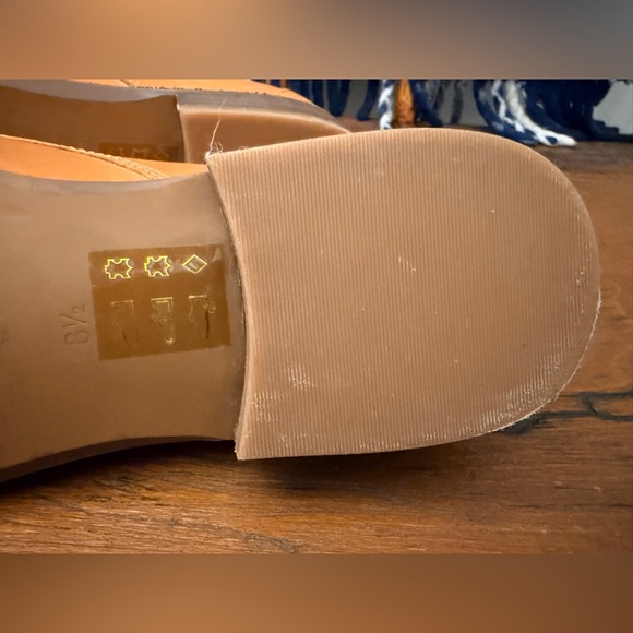 Madewell Oxfords Leather Lace-Up Oxford Flats Cognac Tan 8.5 - Picture 7 of 10